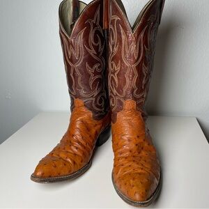 Dan Post Western Boots in Brown and Orange
